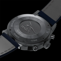 YEMA Bi-Compax French Air Force Quartz S/S 40mm Watch Blue Dial YMHF1582AA-GG_2024