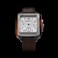 Briston Streamliner Kennedy Chrono SS 38mm White Dial Quartz Watch 251838.SA.T.2.FBR_2025