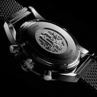YEMA Rallygraf Meca-Quartz Reverse Panda Quartz 39mm Black/White Dial YMHF1580-AM_2024