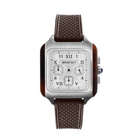 Briston Streamliner Kennedy Chrono SS 38mm White Dial Quartz Watch 251838.SA.T.2.FBR_2025