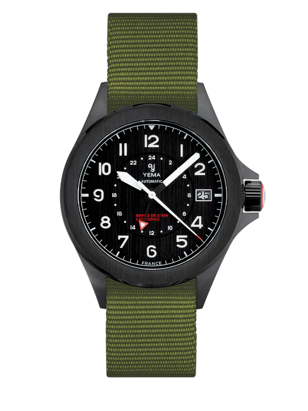 YEMA FLYGRAF FRENCH AIR & SPACE FORCE GMT BLACK LIMITED EDITION