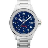 YEMA YEMA FLYGRAF FRENCH AIR & SPACE FORCE GMT STEEL LIMITED EDITION YAA21-GMS