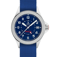 YEMA YEMA FLYGRAF FRENCH AIR & SPACE FORCE GMT STEEL LIMITED EDITION YAA21-GMS