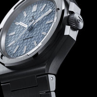 YEMA TRAVELLER II Blue Dial Steel Bracelet YWTR23-GMS (1)