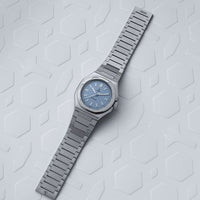 YEMA TRAVELLER II Blue Dial Steel Bracelet YWTR23-GMS (2)