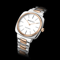 Briston Clubmaster Elegant Steel Gold-White 22937.RGS.E.2.SB