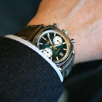 Duckworth Prestex DP Q Chrono42 Green Dial Leather strap D550-04