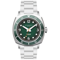 Duckworth Prestex DP BELMONT Dive Watch Green Dial Steel Bracelet D328-04