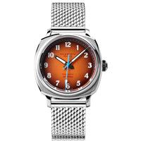 Duckworth Prestex DP Verimatic Orange Fume Dial Steel Mesh D891-05
