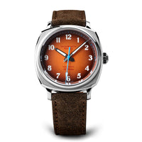Duckworth Prestex DP Verimatic Orange fume dial Suede Strap D891-05