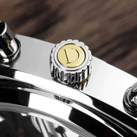 Duckworth Prestex DP Q.Chrono42 Black Dial Leather Strap D550-01