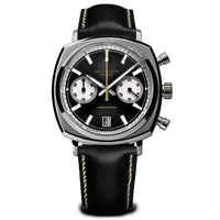 Duckworth Prestex DP Q.Chrono42 Black Dial Leather Strap D550-01