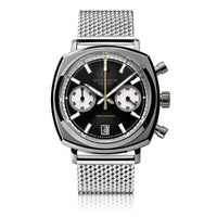 Duckworth Prestex DP Q Chrono42 Black Dial Steel Mesh D550-01