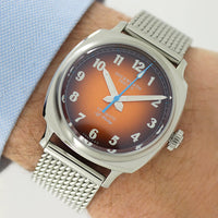 Duckworth Prestex DP Verimatic Orange Fume Dial Steel Mesh D891-05