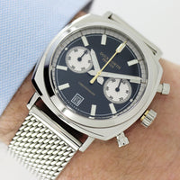 Duckworth Prestex DP Q Chrono42 Black Dial Steel Mesh D550-01