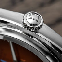 Duckworth Prestex DP Verimatic Orange fume dial Suede Strap D891-05