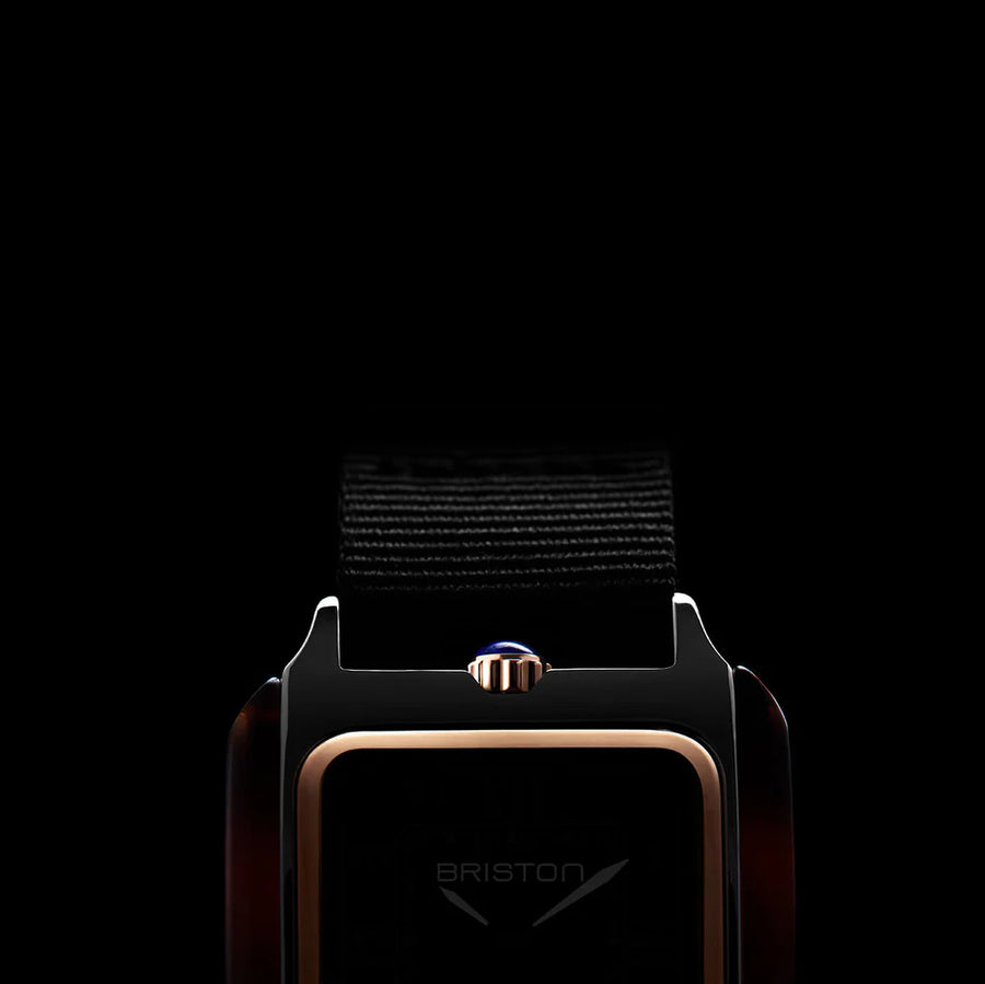 Briston Streamliner Kennedy HM 30mm Black Dial Quartz Watch 252030.PRA.T.1.NB_2025