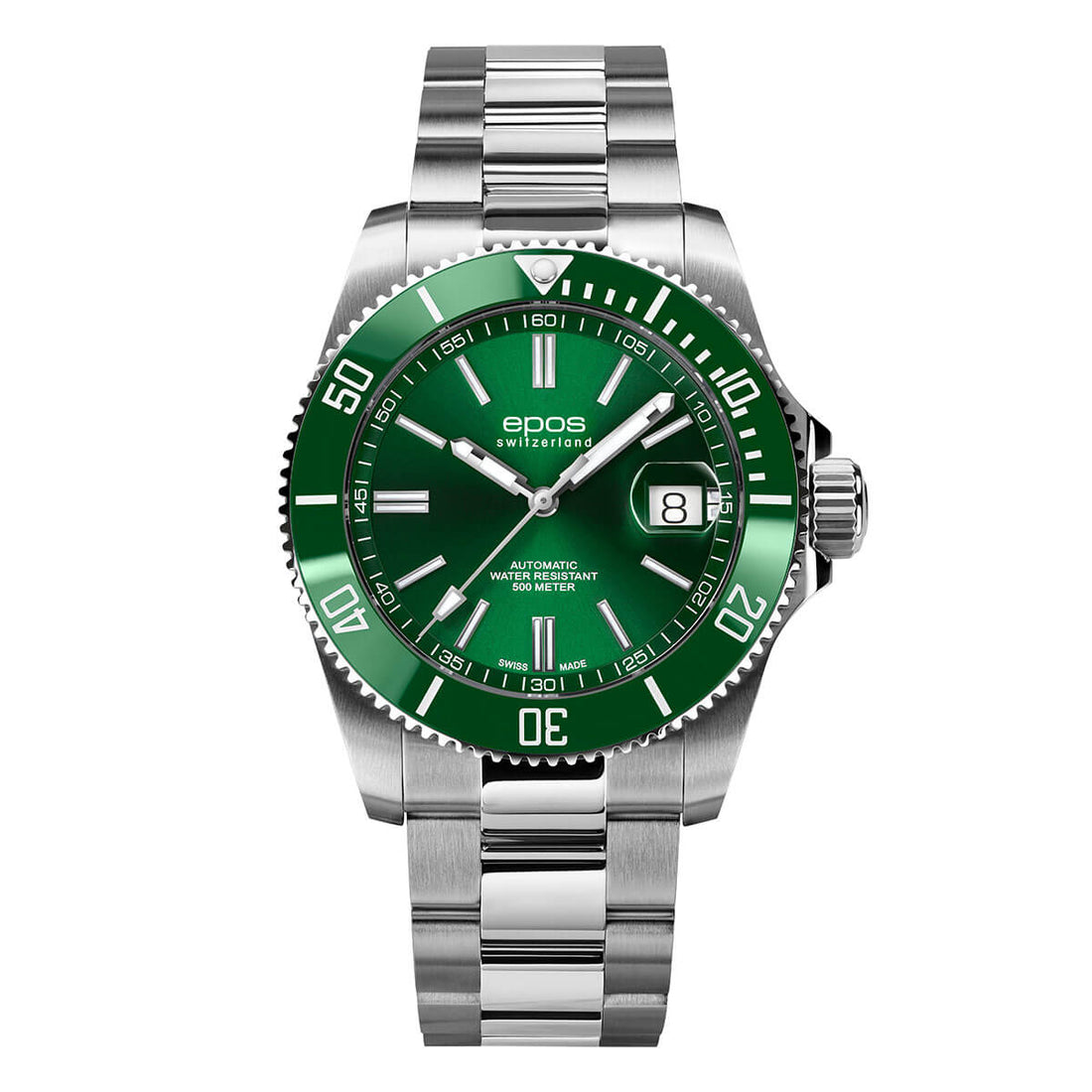 EPOS 3504 S/S & Green Case Green Dial S/S Bracelet 3504.131.93.13.30_02656_2025