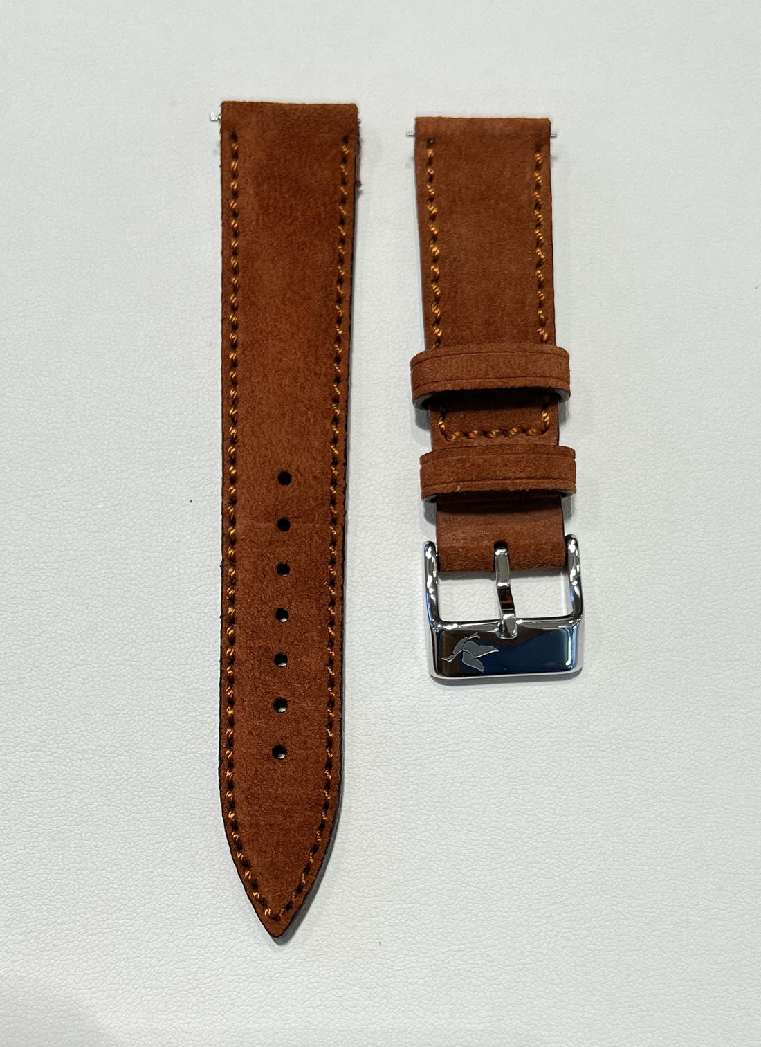 Duckworth Prestex 20mm Suede Leather Short Strap