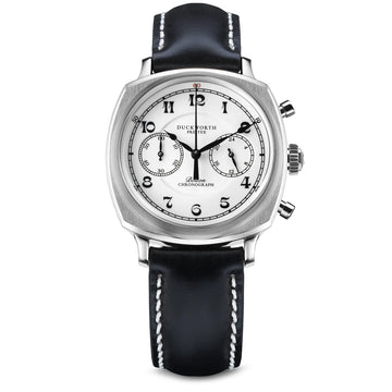 Duckworth Prestex DP Bolton Q Chrono Quartz Black Leather Strap D531-02A_067/500