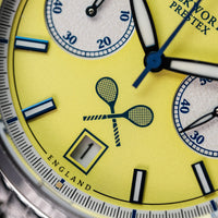 Duckworth Prestex Lostock yellow dial q Chrono Steel Beads of Rice D547-09ST_032/500