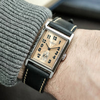 Duckworth Prestex Parker Quartz Pink Dial Blue Leather Strap_D803-07D_055/500