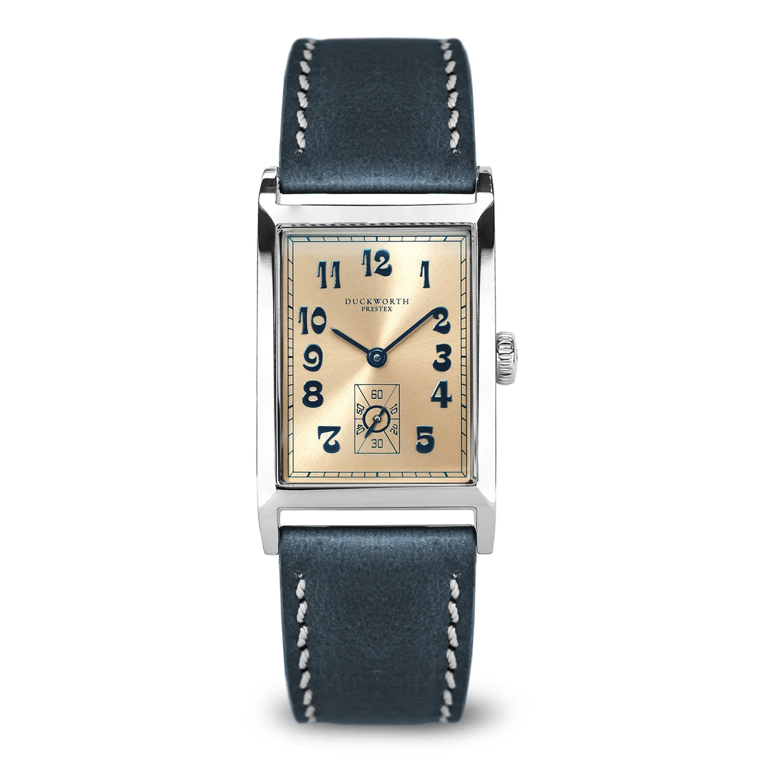 Duckworth Prestex Parker Quartz Pink Dial Blue Leather Strap_D803-07D_055/500