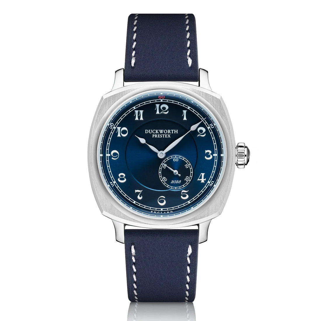 Duckworth Prestex blue dial Bolton Coronation Auto Blue Leather Strap D944-03D_042/365