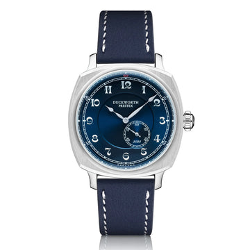 Duckworth Prestex blue dial Bolton Coronation Auto Blue Leather Strap D944-03D_042/365