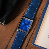 Duckworth Prestex blue dial Scottish Watches Parker quartz Blue Leather Strap_D803-23_043/100
