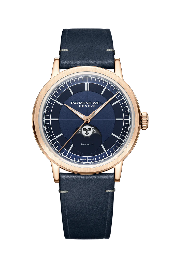 Raymond Weil millesime moonphase 39mm blue dial 2945-PC5-50001_H204279
