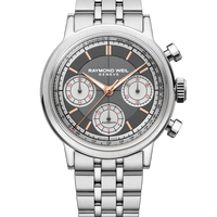 Raymond Weil millesime Tri-Compax Chronograph 39mm anthracite dial 7765-ST-60651_H203866