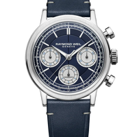 Raymond Weil millesime Tri-Compax Chronograph 39mm blue dial 7765-STC-50651_H203868