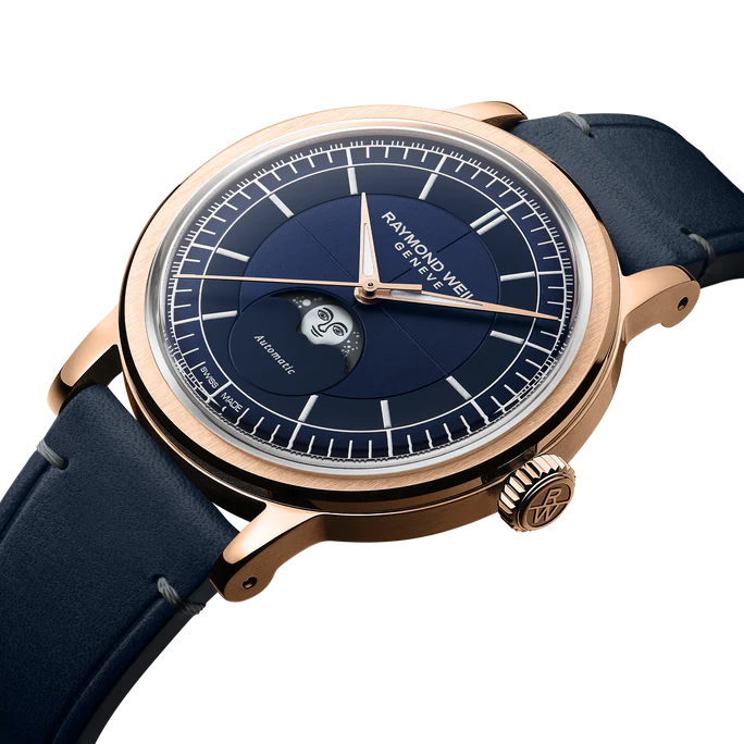 Raymond Weil millesime moonphase 39mm blue dial 2945-PC5-50001_H204279