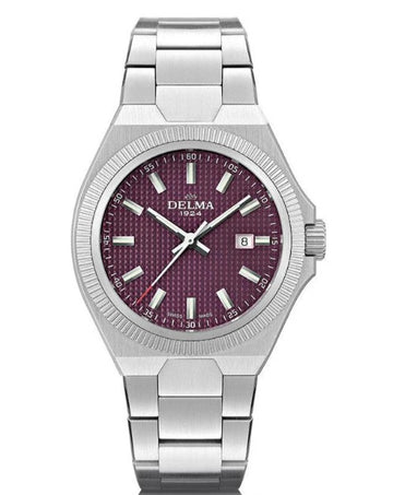 DELMA MIDLAND S/S Case Raspberry Wine Dial S/S Bracelet 41701.627.1.211_2025