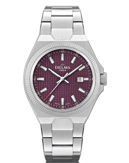 DELMA MIDLAND S/S Case Raspberry Wine Dial S/S Bracelet 41701.627.1.211_2025