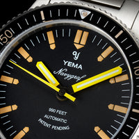 YEMA NAVYGRAF HERITAGE Black Dial Steel Bracelet YNAV2019-AMS