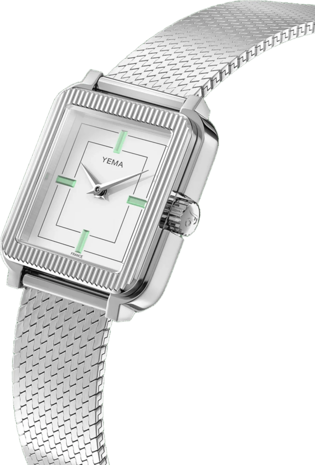 YEMA Radiance Quartz S/S 30mm White Dial YMHF1586-BM_2025
