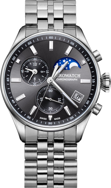 Aerowatch LES GRANDES CLASSIQUES Chronograph Moon-Phases A 78990 AA01 M