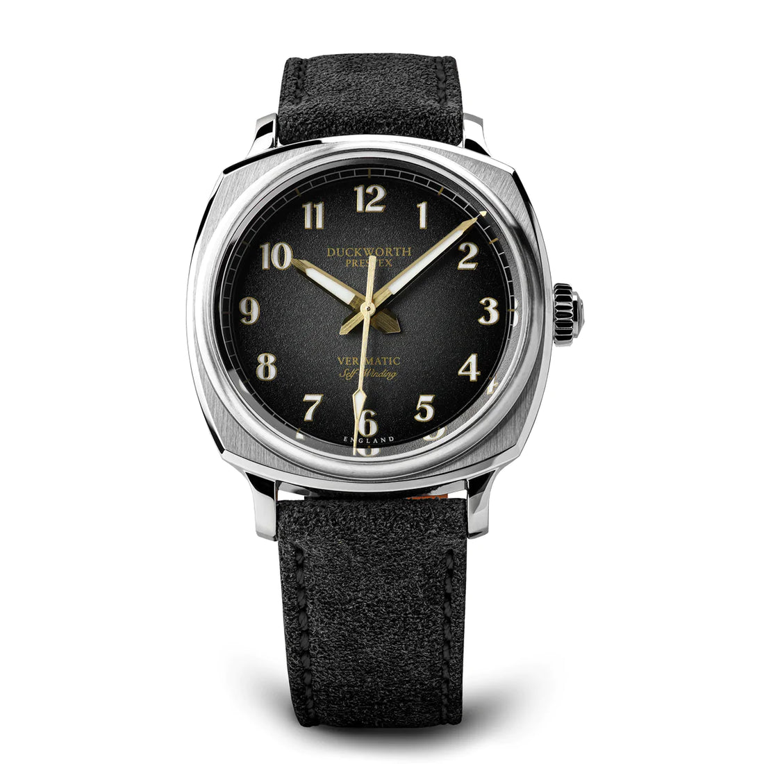 Duckworth Prestex DP Verimatic Black Fume Dial Suede Strap D891-01