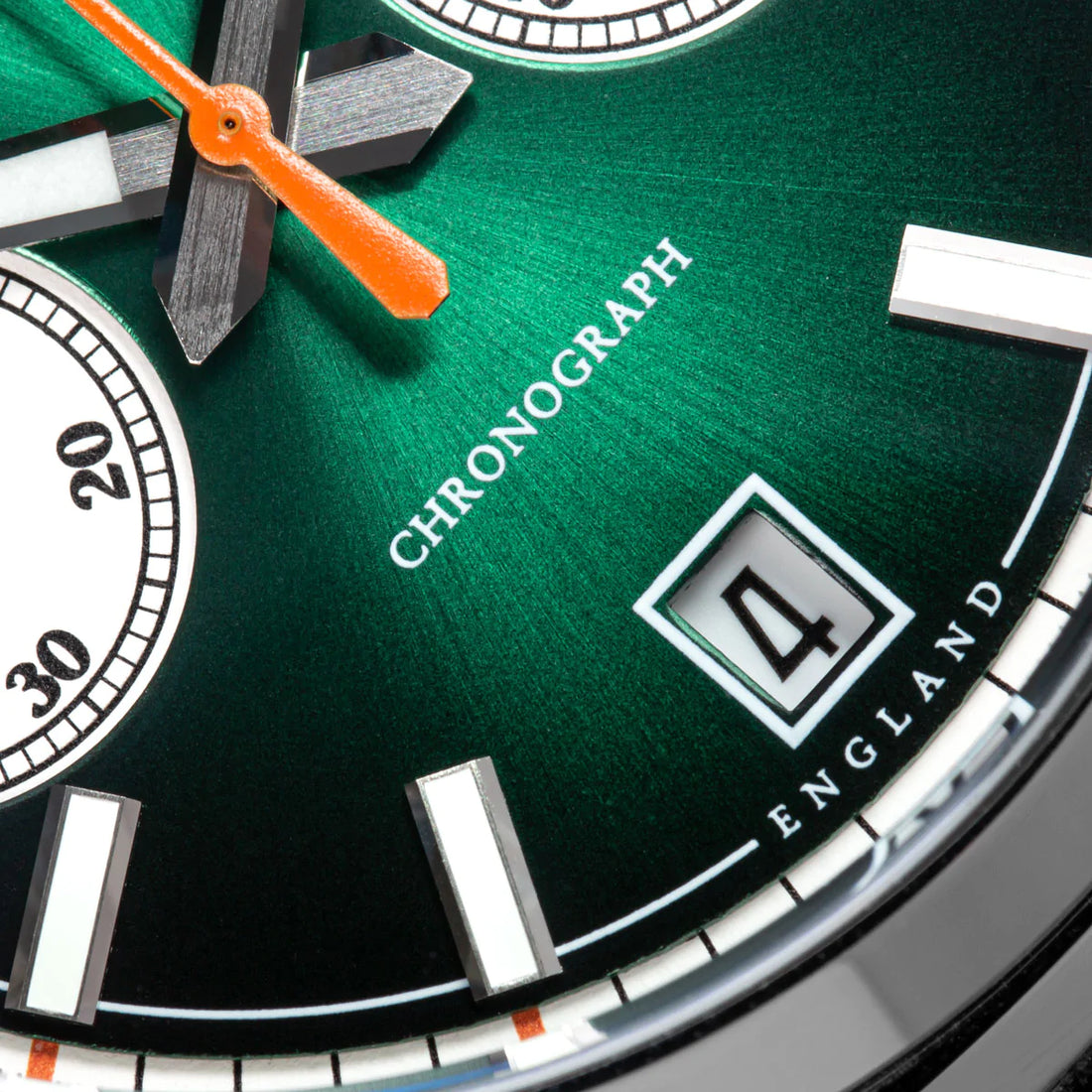 Duckworth Prestex DP Q Chrono42 Green Dial Leather strap D550-04