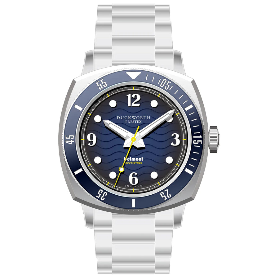 Duckworth Prestex DP BELMONT Dive Watch Blue Dial Steel Bracelet D328-03