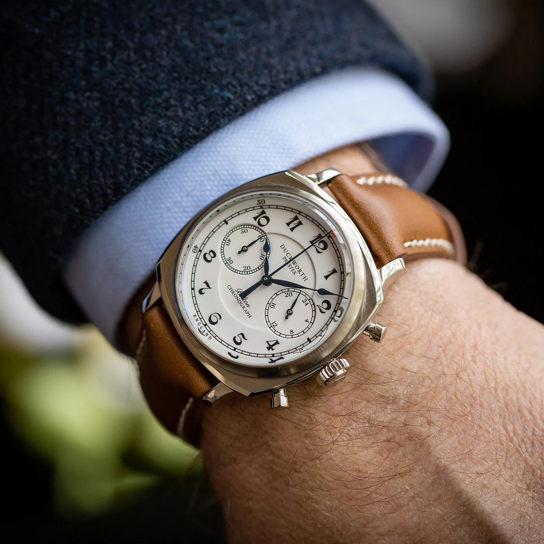 Duckworth Prestex DP Bolton Q Chrono Leather Strap D531-02