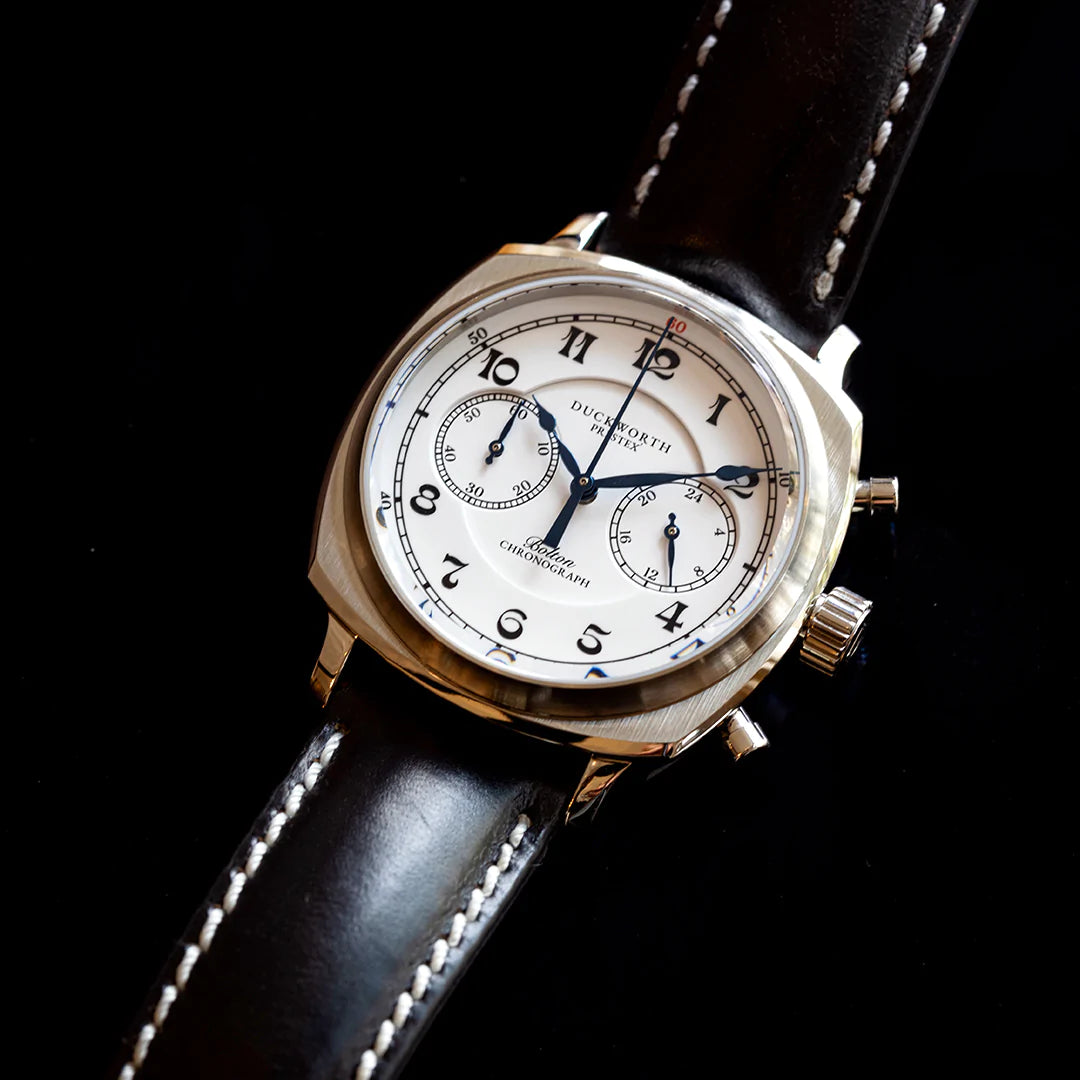 Duckworth Prestex DP Bolton Q Chrono Leather Strap D531-02