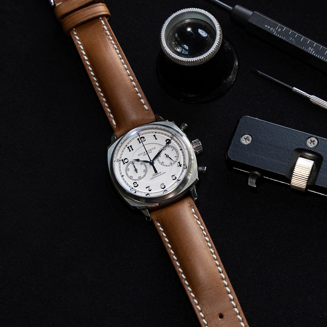 Duckworth Prestex DP Bolton Q Chrono Leather Strap D531-02
