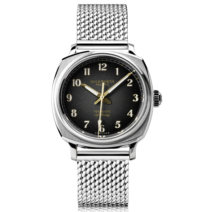 Duckworth Prestex DP Verimatic Black Fume Dial Steel Mesh D891-01