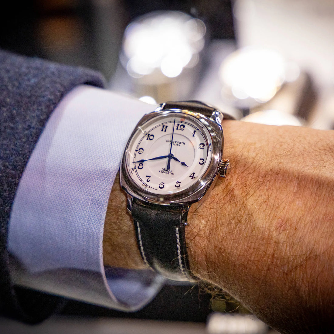 Duckworth Prestex DP Bolton Verimatic Leather Strap D703-02